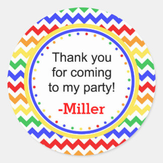 Primaire kleuren Chervon Sticker