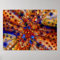 Primaire kleuren Cool Abstract Fine Fractal