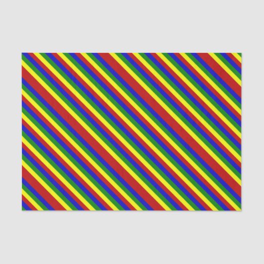 Primaire kleuren-Diagonaal Stripes-WSSUE WRAP PAPI Tissuepapier (Voorkant)