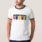 Primaire kleuren (gitaar) t-shirt (Voorkant)