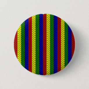 Primaire kleuren Herringbone Ronde Button 5,7 Cm