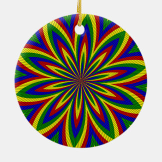 Primaire kleuren met rolventilator 2 keramisch ornament