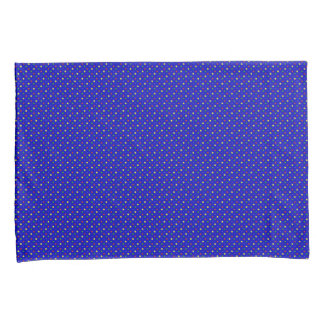 Primaire kleuren-poolpunten, blauw-loods Hoesje se Kussensloop