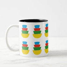 Primaire kleuren Pyrex Coffee Mok