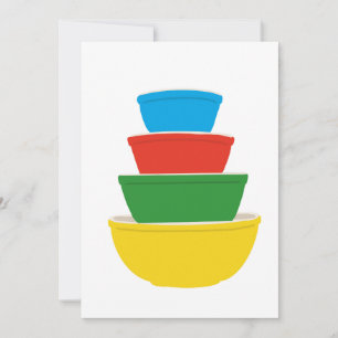 Primaire kleuren  Pyrex Notecard Bedankkaart