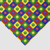 Primaire kleuren-SQUARES-STIPPEN-WEEKPAPIER Tissuepapier (Detail)