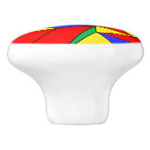 Primaire kleuren "vouwen" keramische knop (Zijkant)