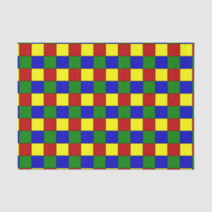 Primaire kleurstof-BEVELED-WEEKPAPIER MET QUARES-W Tissuepapier