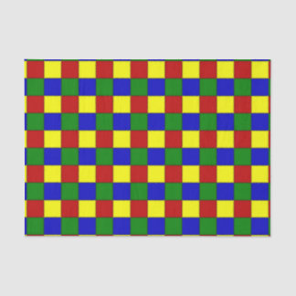 Primaire kleurstof-BEVELED-WEEKPAPIER MET QUARES-W Tissuepapier