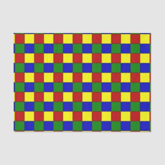 Primaire kleurstof-BEVELED-WEEKPAPIER MET QUARES-W Tissuepapier (Voorkant)