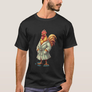 Primaire Niche Kip, Haan in Een Robe, Brutaaltje M T-shirt