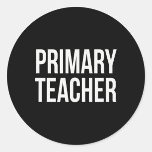 Primaire Onderwijzers Waarderingsdag Voor Werk Dan Ronde Sticker