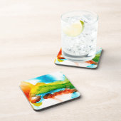 Primaire plug - Waterverven Bier Onderzetter (Rechterzijde)