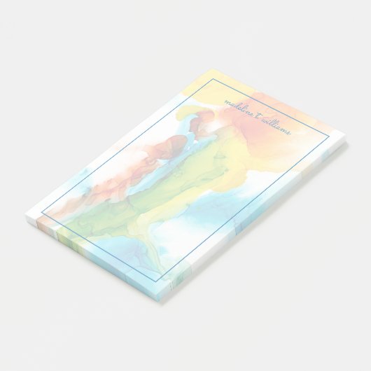 Primaire plug - Waterverven Post-it® Notes (Schuin)