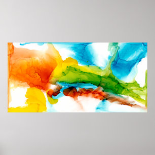 Primaire plug - Waterverven Poster