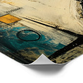 Primal Mirror Hedendaagse Abstract Expressionisme Poster (Hoek)