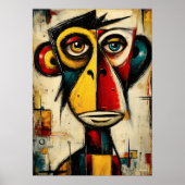 Primal Mirror Hedendaagse Abstract Expressionisme Poster (Voorkant)