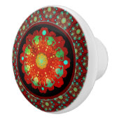 Primal Rhythms Mandala Pattern Keramische Knop (Rechts)