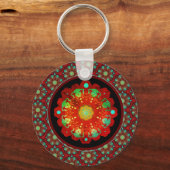 Primal Rhythms Mandala Pattern Sleutelhanger (Voorkant)