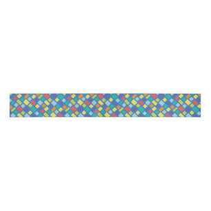 Primary Party Checkerboard Kinderen  Grosgrain Lint