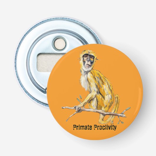 Primate Proclivity Monkey magnetic bottle opener (Voorkant)