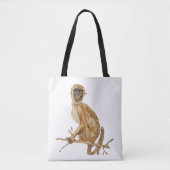 Primate Proclivity Monkey Tote Bag (Devant)