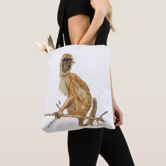 Primate Proclivity Monkey Tote Bag (De près)