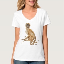 Primate Proclivity Monkey Women's Shirt V-neck