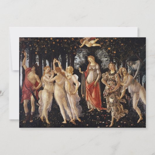 Primavera, Allegorie van de Lente door Sandro Bott Kaart (Voorkant)