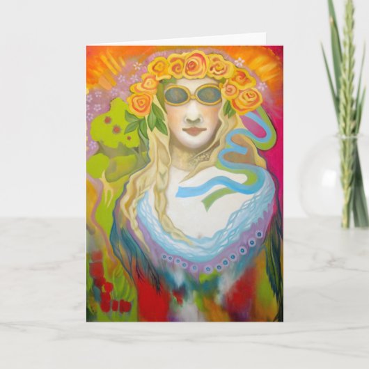 "Primavera, bébé !" Carte de voeux vierge (Devant)