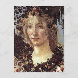 Primavera (detail - Flora, de godin van de lente) Briefkaart