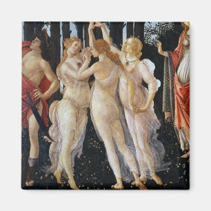 Primavera (detail), Sandro Botticelli, 1482 Magneet