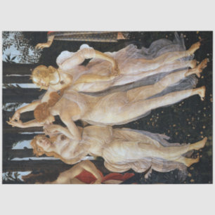 Primavera (detail), Sandro Botticelli, 1482 Tissuepapier