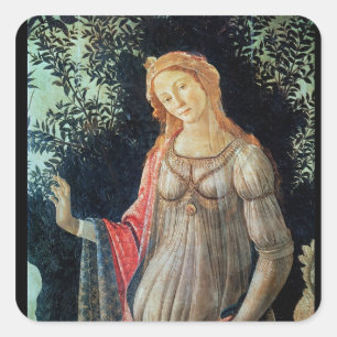 Primavera, detail van Venus, c.1478 Vierkante Sticker