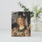 Primavera, Flora detail van Sandro Botticelli Briefkaart (Staand voorkant)