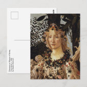 Primavera, Flora detail van Sandro Botticelli Briefkaart (Voorkant / Achterkant)