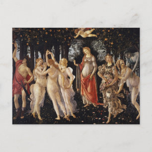Primavera, Leerlente van Sandro Botticelli Briefkaart