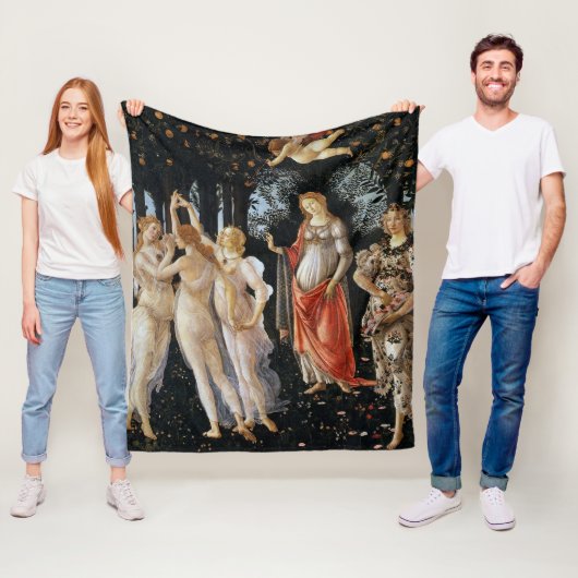 Primavera, Sandro Botticelli Fleece Deken (In situ)