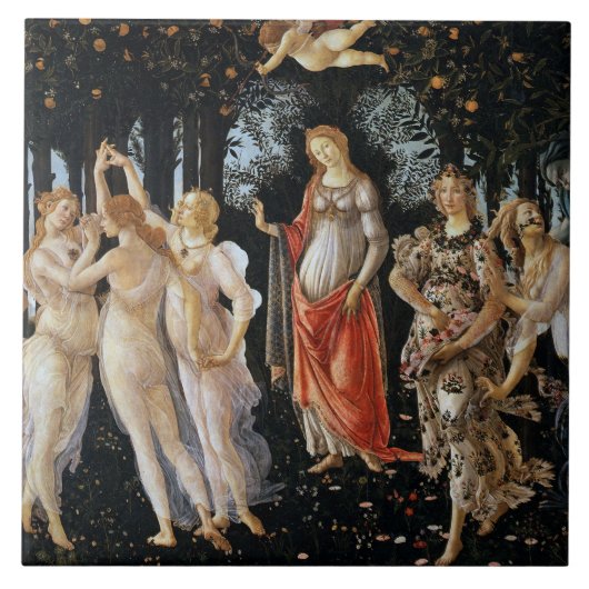 Primavera, Sandro Botticelli Tegeltje (Voorkant)