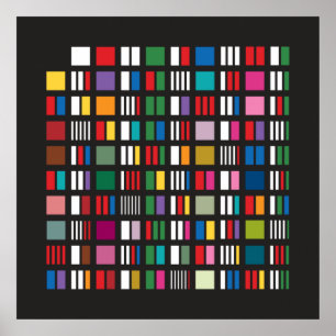 Prime Factor Poster - Black