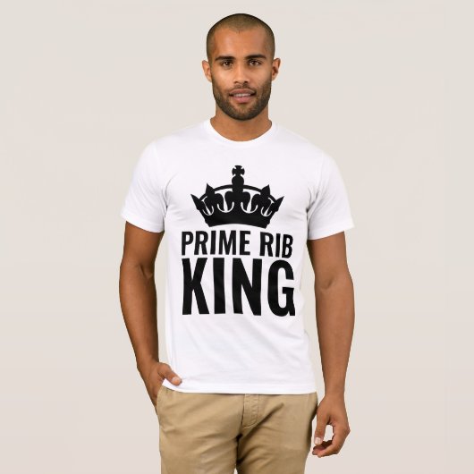 PRIME RIB KING MANNEN T-SHIRS T-SHIRT (Voorkant volledig)