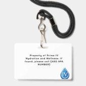 PrimeIV Badges (Achterkant met lanyard)