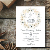 Primera Communie Witte Bloemen Eerste Communie Kaart