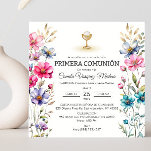 Primera Community Wildflowers Meisje Eerste Commun Kaart