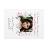 Primera Comunión con Foto van Flores Spaans Magneet (Horizontaal)