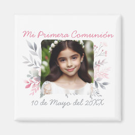 Primera Comunión con Foto van Flores Spaans Magneet