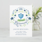 Primera Comunión Invitación - Espagnol, la carte (Debout devant)