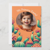 Primera Fiesta Spaanse Cactus Verjaardag Voeg Foto Kaart (Voorkant)