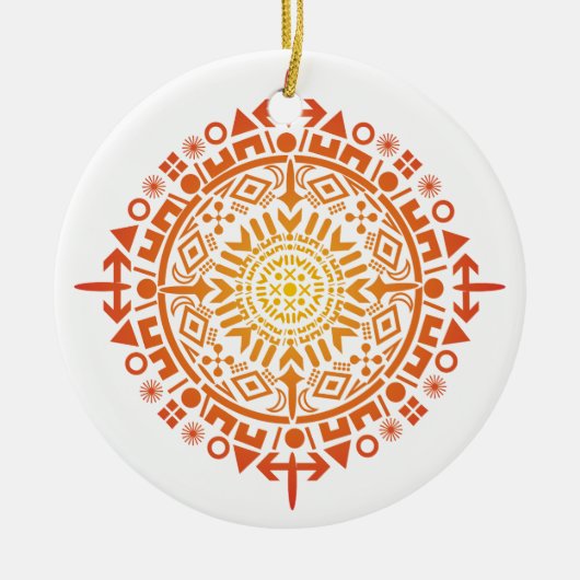 Primitief Art-Sun custom ornament (Voorkant)