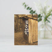 Primitief Bijgebouw Briefkaart (Staand voorkant)